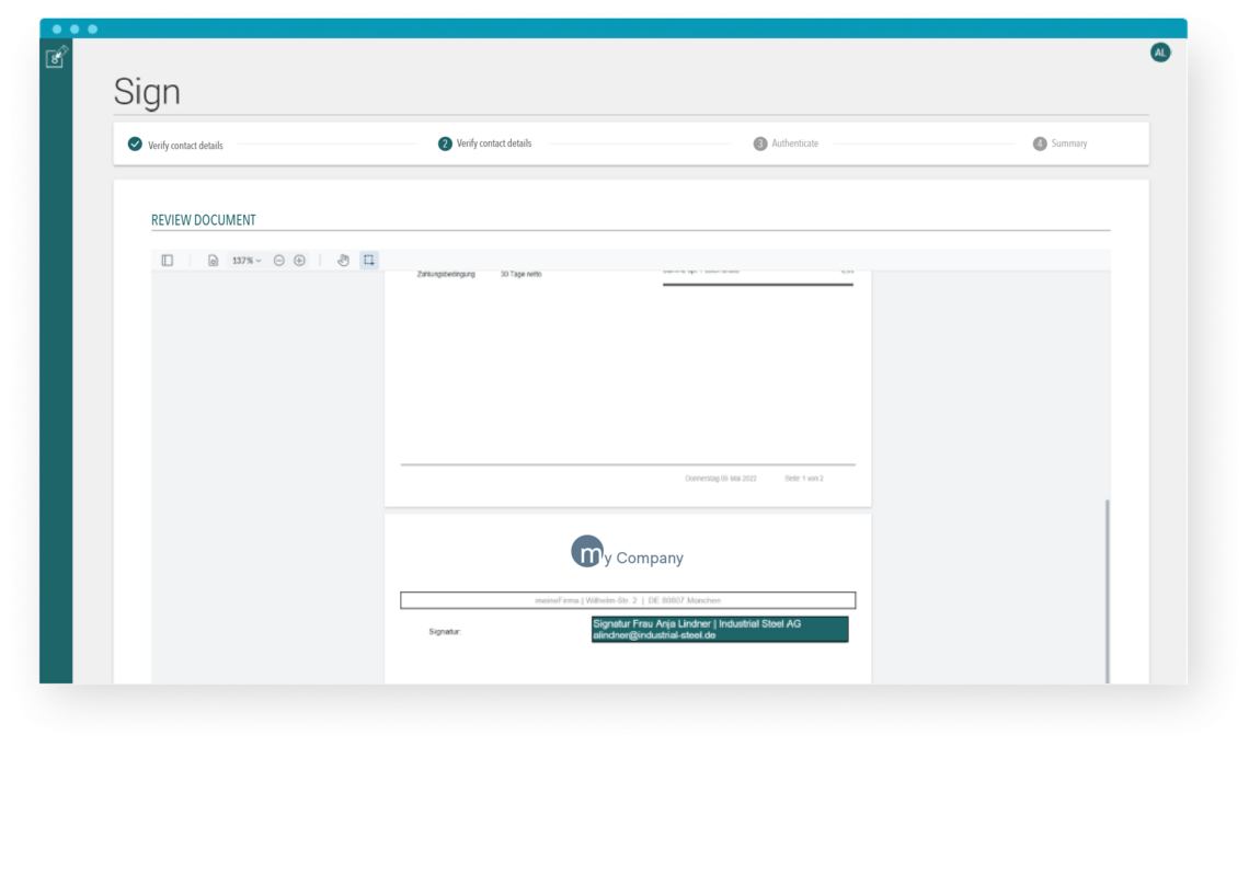 Digital signatures