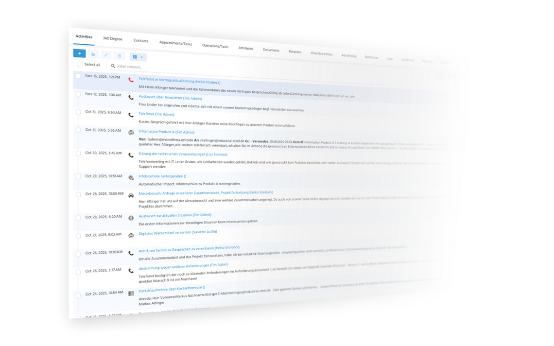 Keep track of all touchpoints Keep track of all touchpoints
