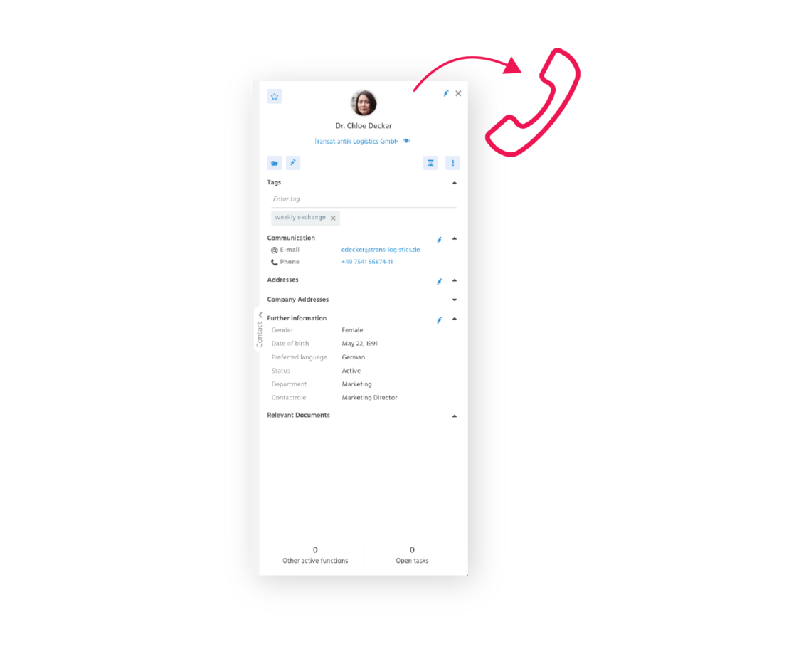 Telephone integration Telephone integration